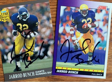 Jarrod Bunch TTM Autograph Success