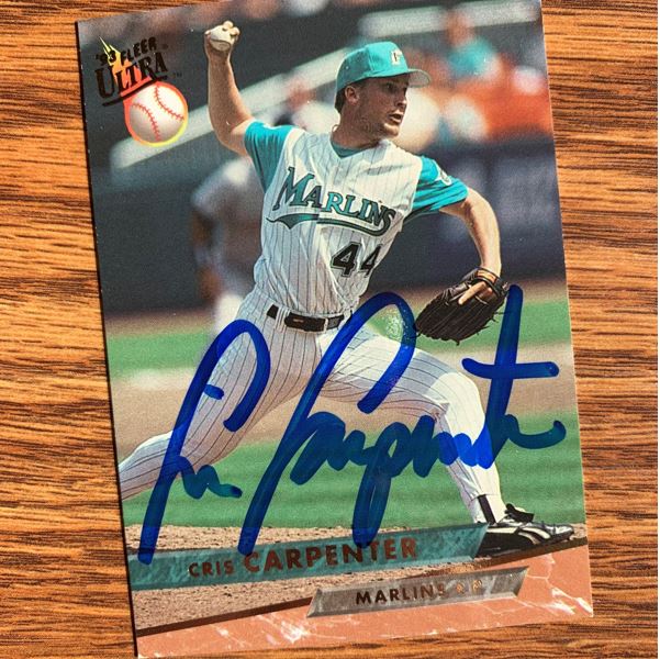 Cris Carpenter TTM Autograph Success