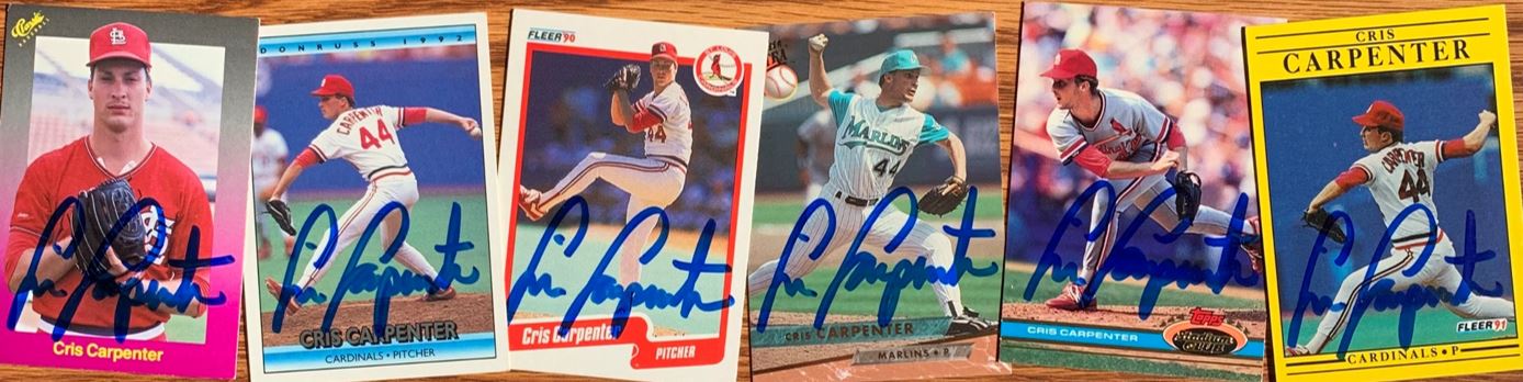 Cris Carpenter TTM Autograph Success