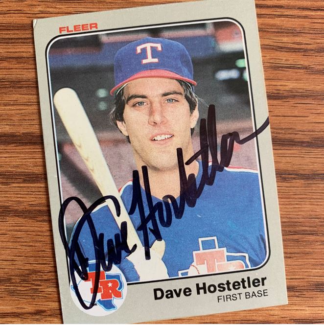 Dave Hostetler TTM Autograph Success