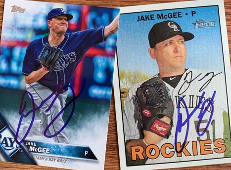 Jake McGee TTM Autograph Success