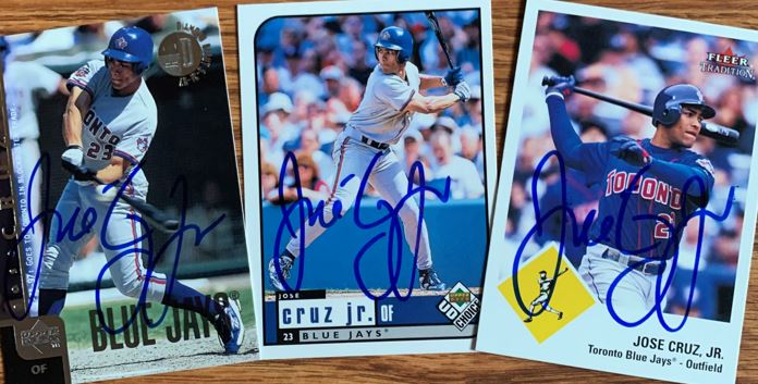 Jose Cruz Jr. TTM Autograph Success