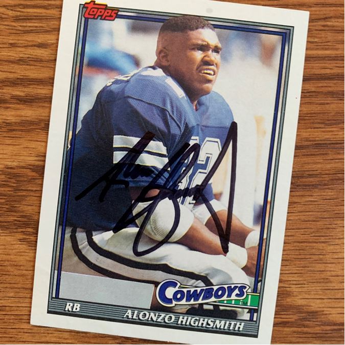 Alonzo Highsmith TTM Autograph Success