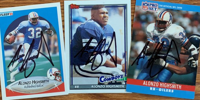 Alonzo Highsmith TTM Autograph Success