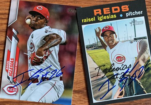 Raisel Iglesias TTM Autograph Success