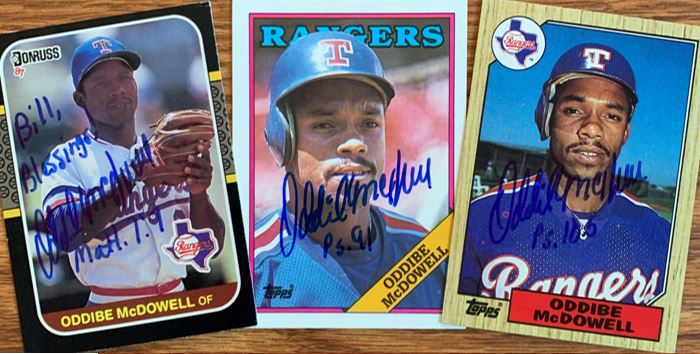 Oddibe McDowell TTM Autograph Success