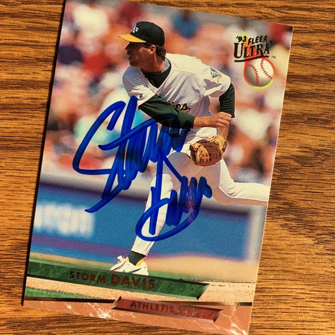 Storm Davis TTM Autograph Success