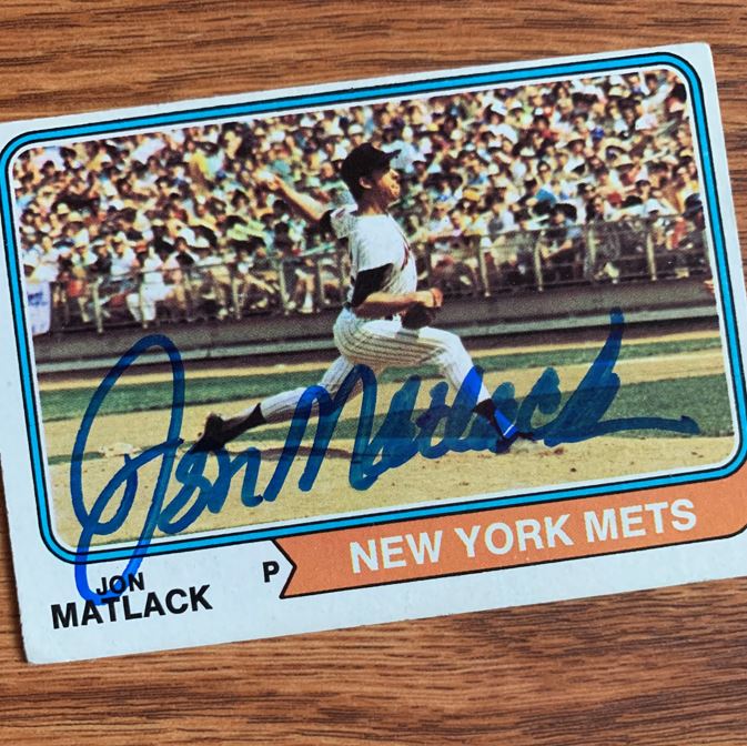 Jon Matlack TTM Autograph Success