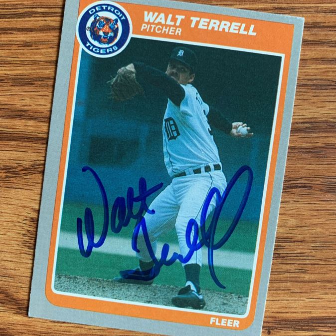 Walt Terrell TTM Autograph Success