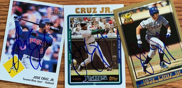 Jose Cruz Jr. TTM Autograph Success