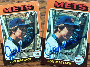 Jon Matlack TTM Autograph Success