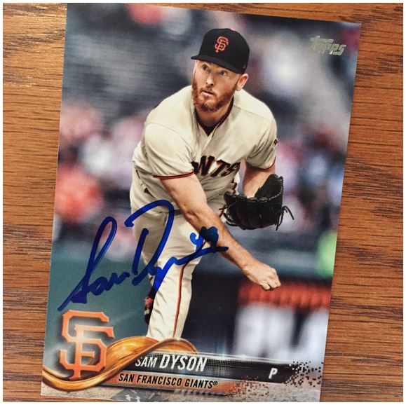 Sam Dyson TTM Success