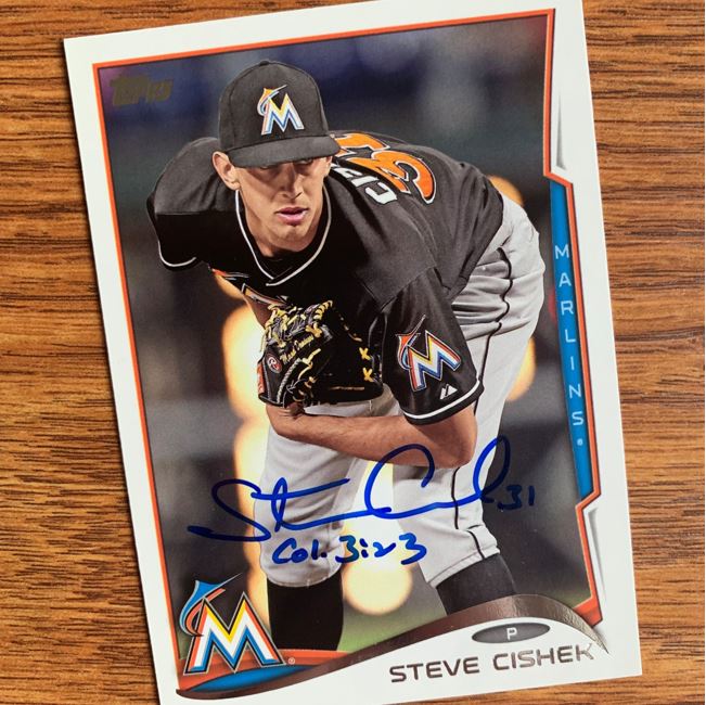 Steve Cishek TTM Success