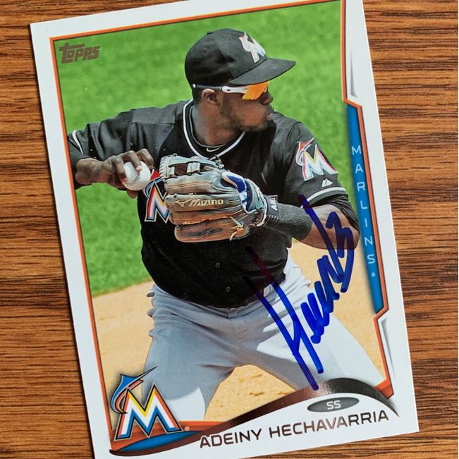 Adeiny Hechavarria TTM Autograph Success