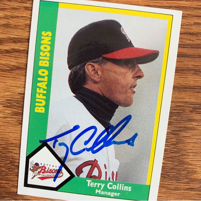 Terry Collins TTM Autograph Success