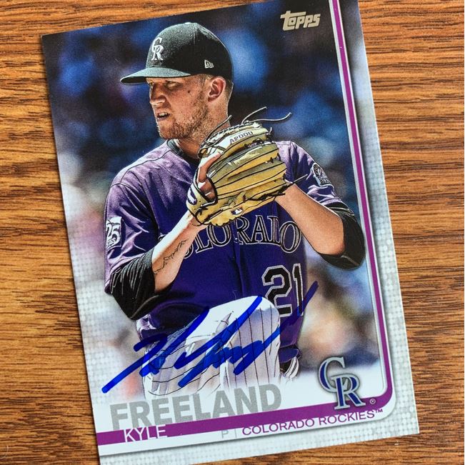 Kyle Freeland TTM Autograph Success