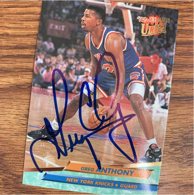 Greg Anthony TTM Autograph Success