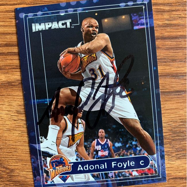 Adonal Foyle TTM Autograph Success