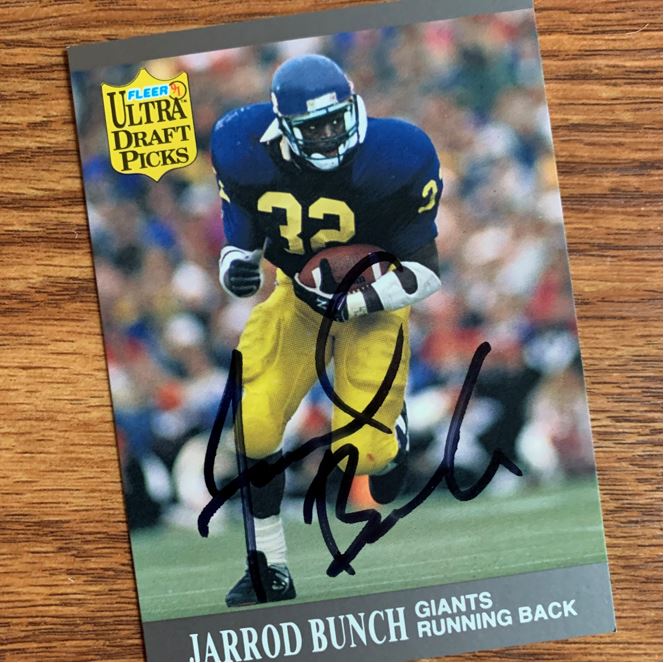 Jarrod Bunch TTM Autograph Success