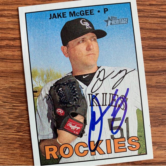 Jake McGee TTM Autograph Success