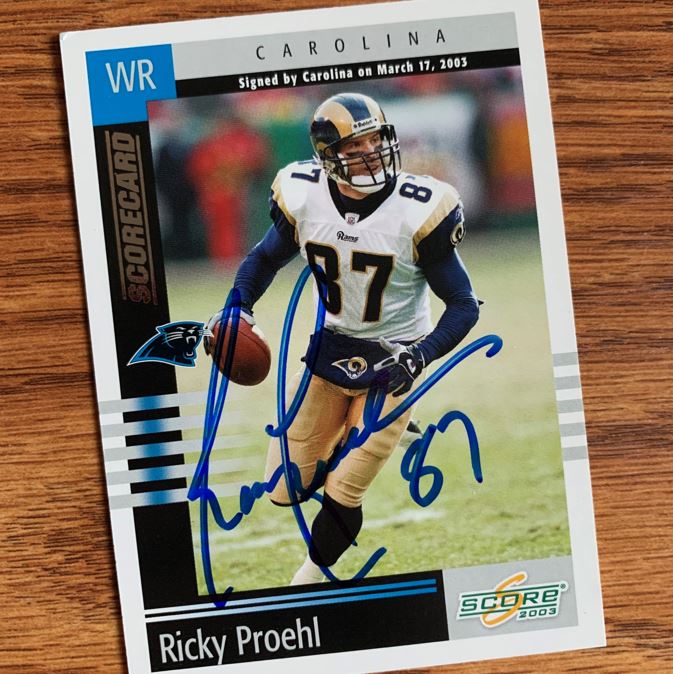 Ricky Proehl TTM Autograph Success