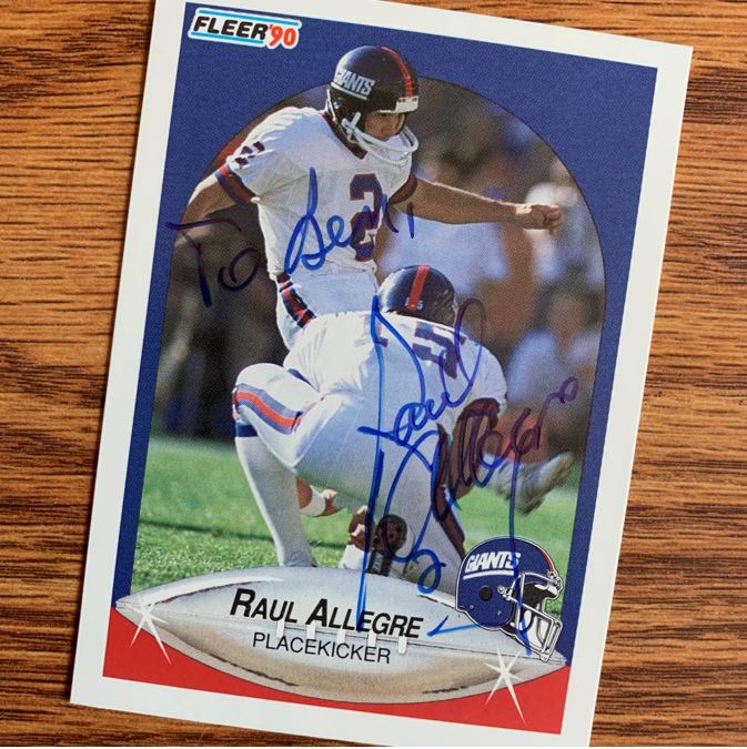 Raul Allegre TTM Autograph Success