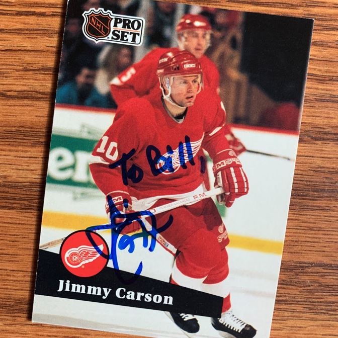 Jimmy Carson TTM Autograph Success